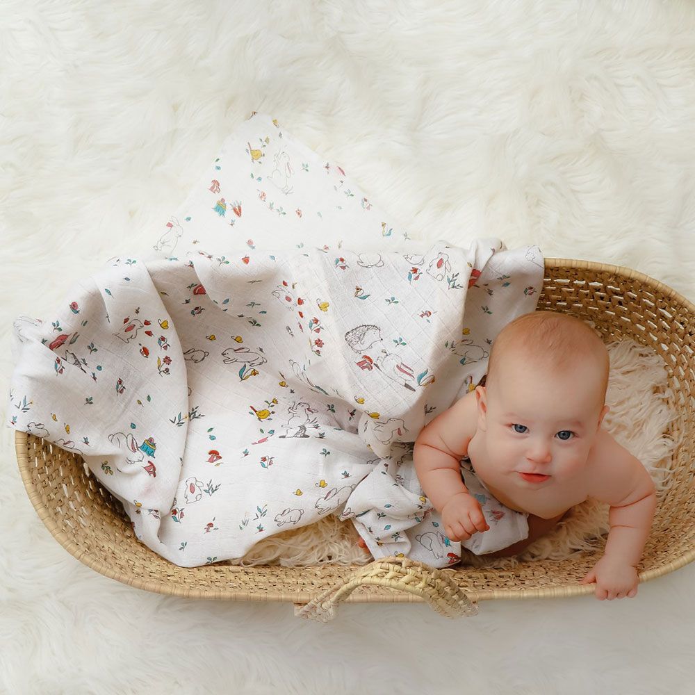 Little West Street - Snuggle Bunny Organic Swaddle Set