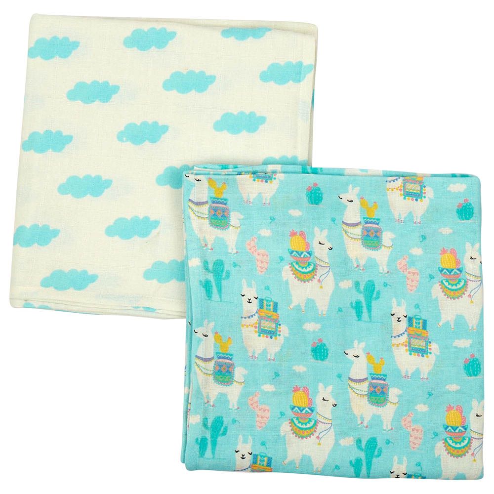 Little West Street - Llama Love Organic Swaddle Set