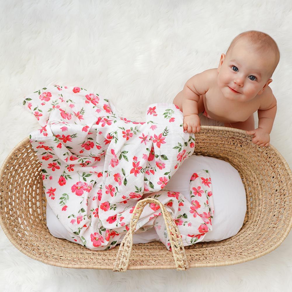 Little West Street - Blossoms Organic Swaddle Set