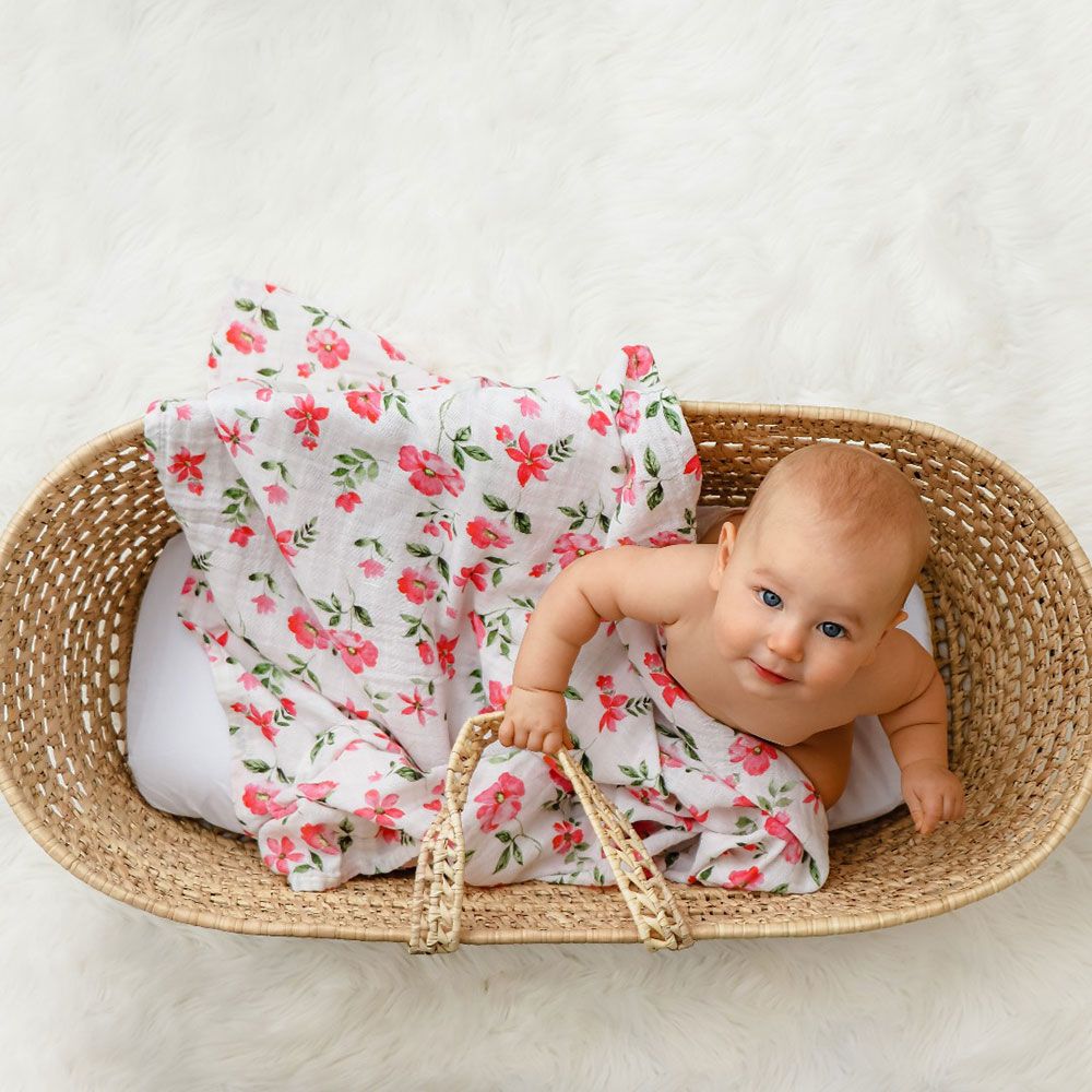 Little West Street - Blossoms Organic Swaddle Set