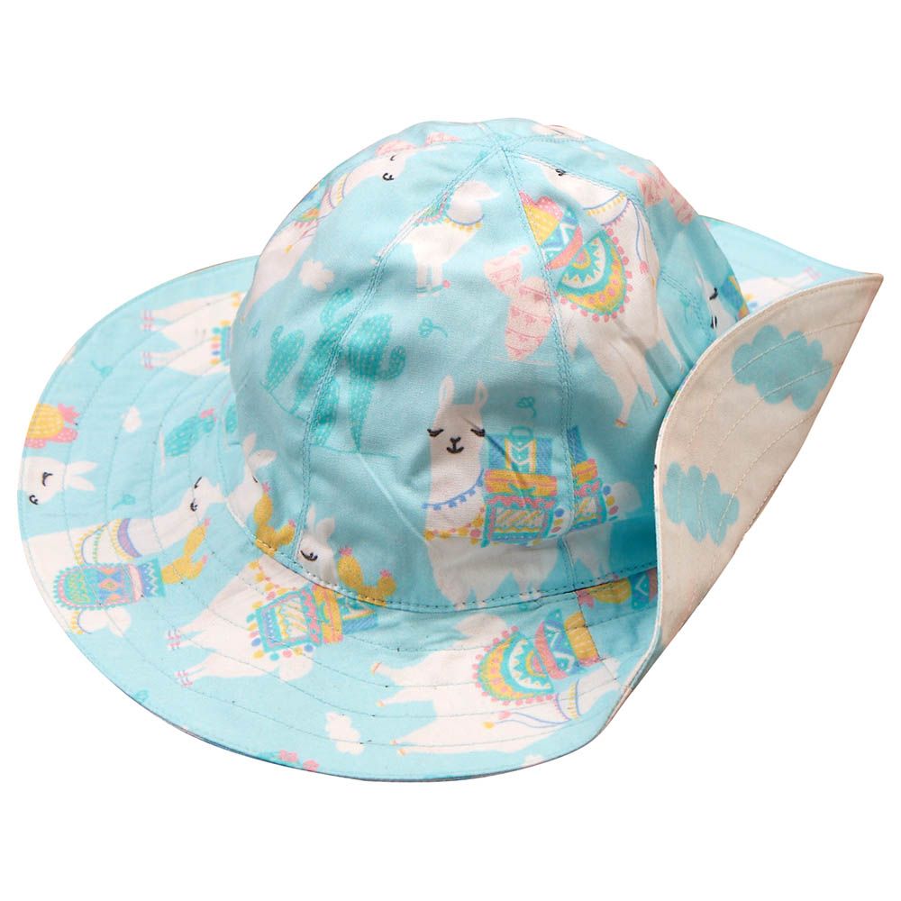 Little West Street - Llama Love Organic Sun Hat 