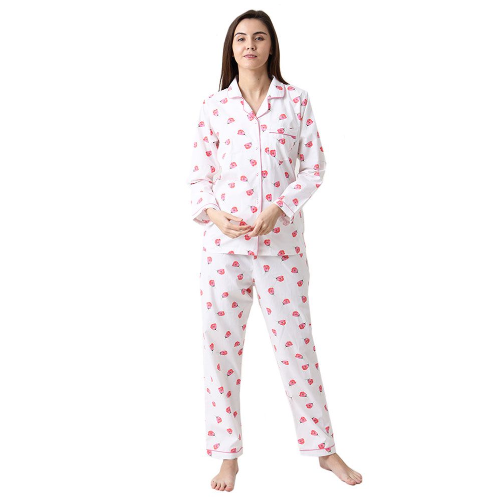 Little West Street - Women Organic Tiny Florals Pajama Set