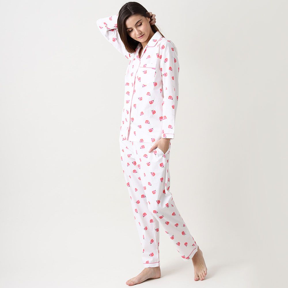 Little West Street - Women Organic Tiny Florals Pajama Set