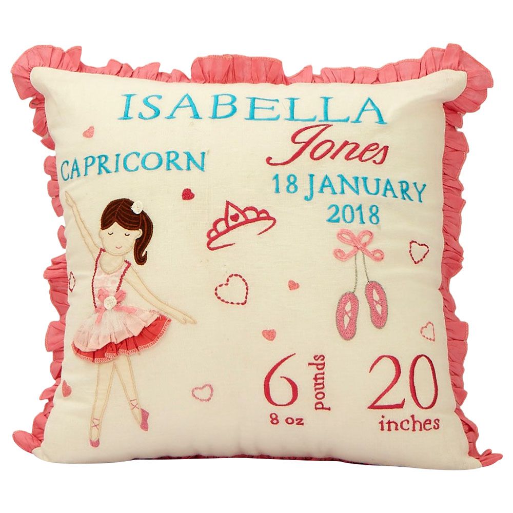 Little West Street - Ballerina Birth Pillow - Pink