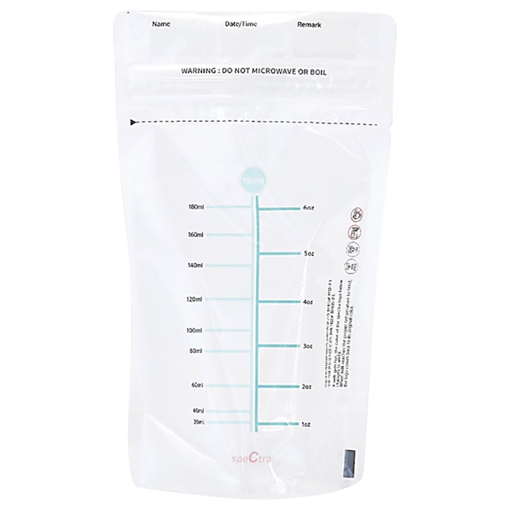 Spectra - Clean Breast Milk Storage Bags 180ml - 60pcs