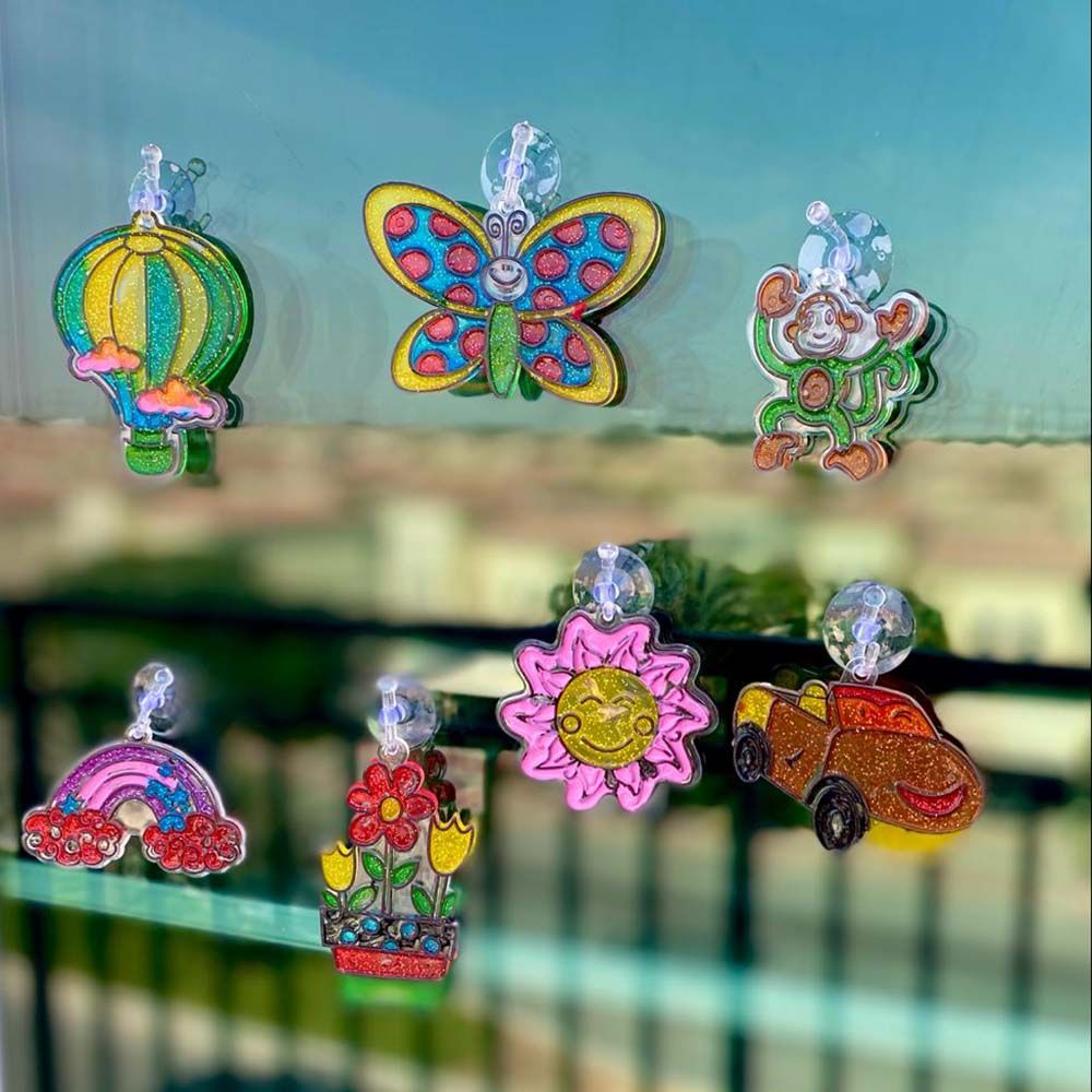 Mumfactory - My Window Art Paint Toy For Kids - 24Pcs