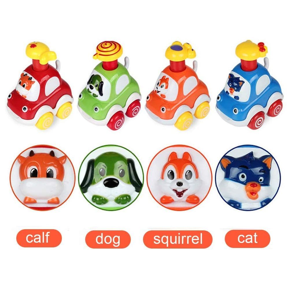 Mumfactory - Baby Toys Animal Cars - Pack of 4