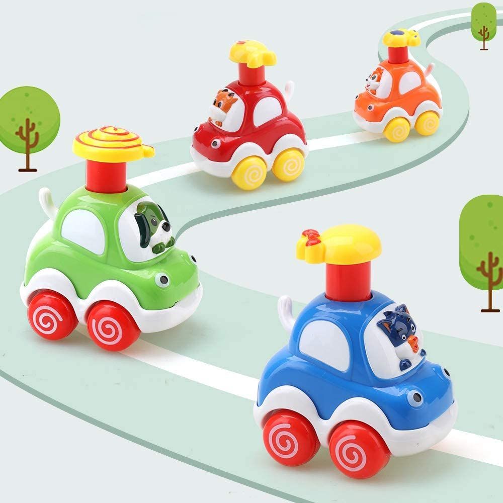 Mumfactory - Baby Toys Animal Cars - Pack of 4