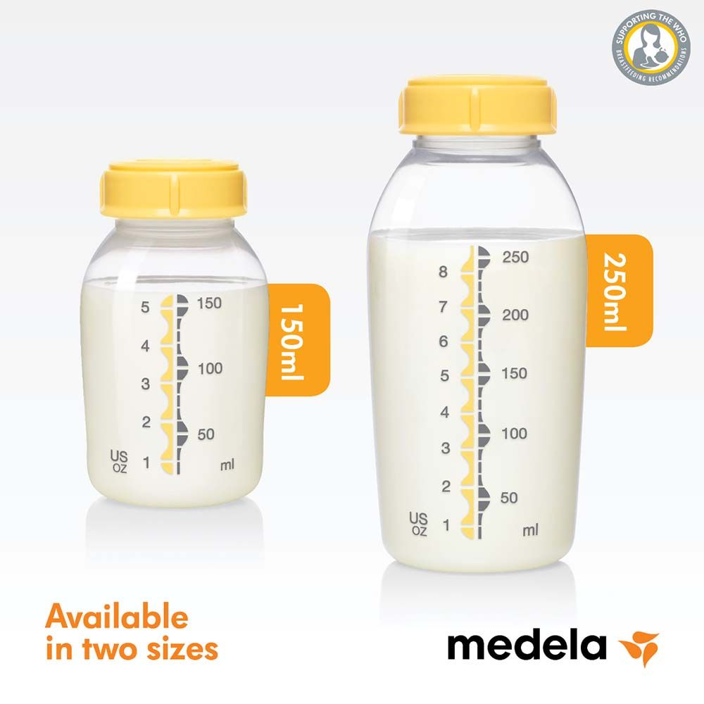 Medela - Breastmilk Feeding Storage Bottles - 250ml each - Pack of 2