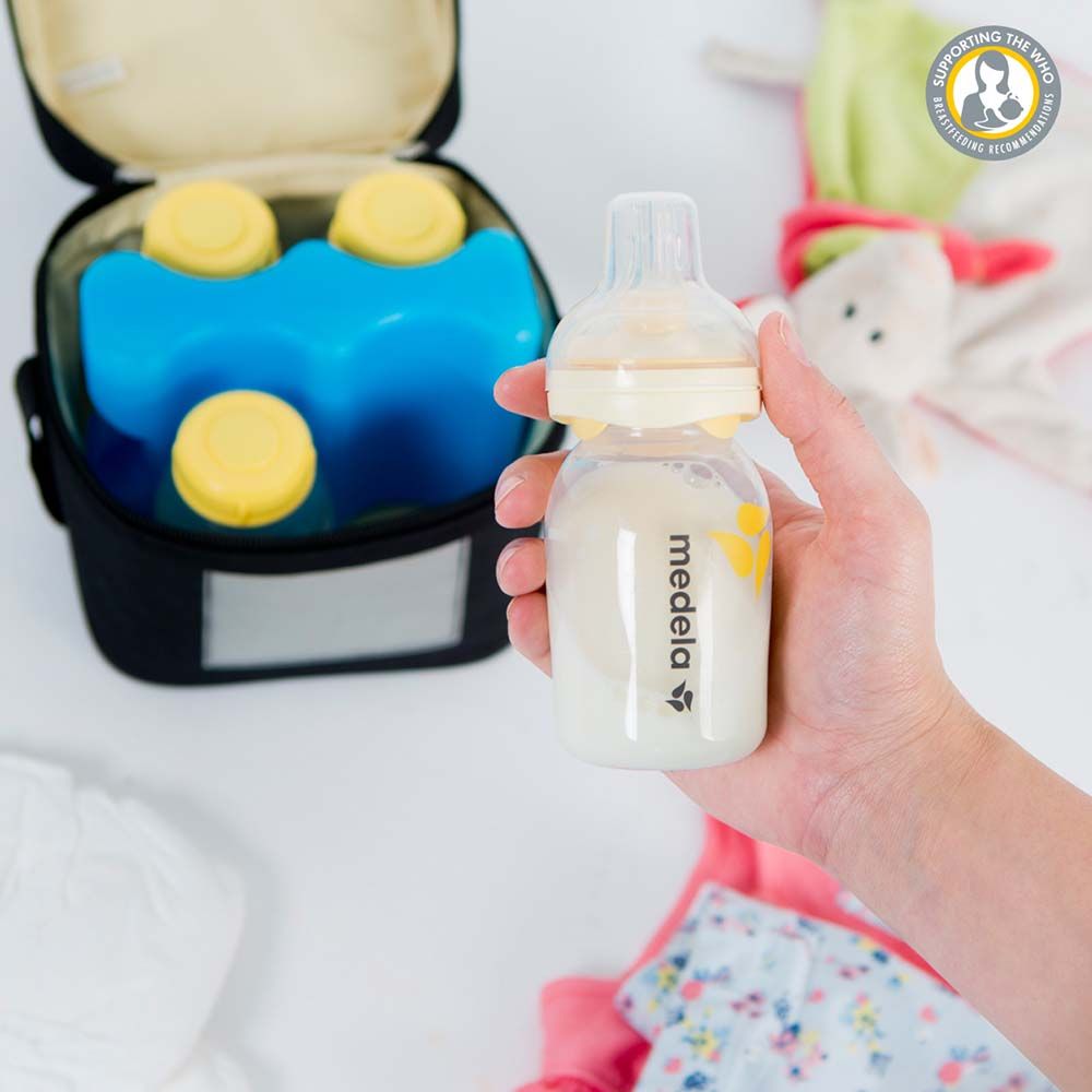 Medela - Breastmilk Feeding Storage Bottles - Cooler Bag - 150ml 4pcs