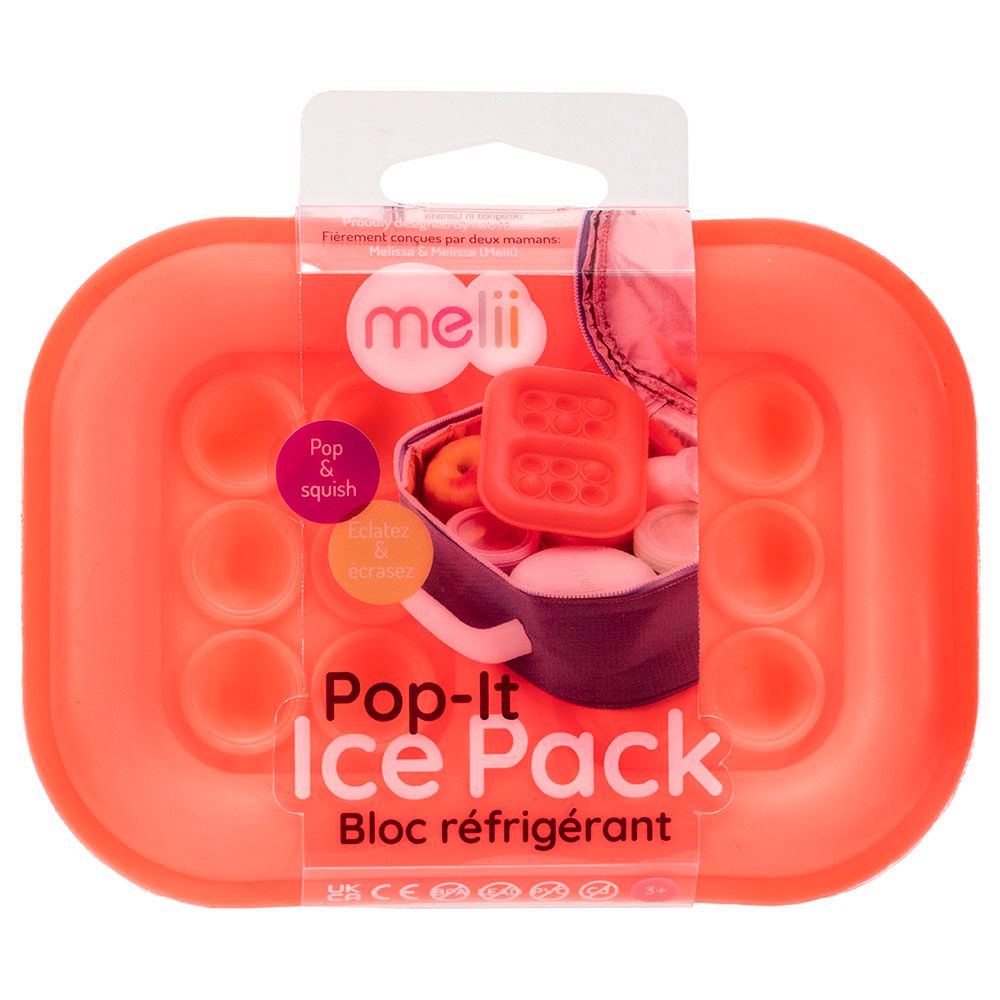 Melii - Silicone Pop-It Ice Pack - Red