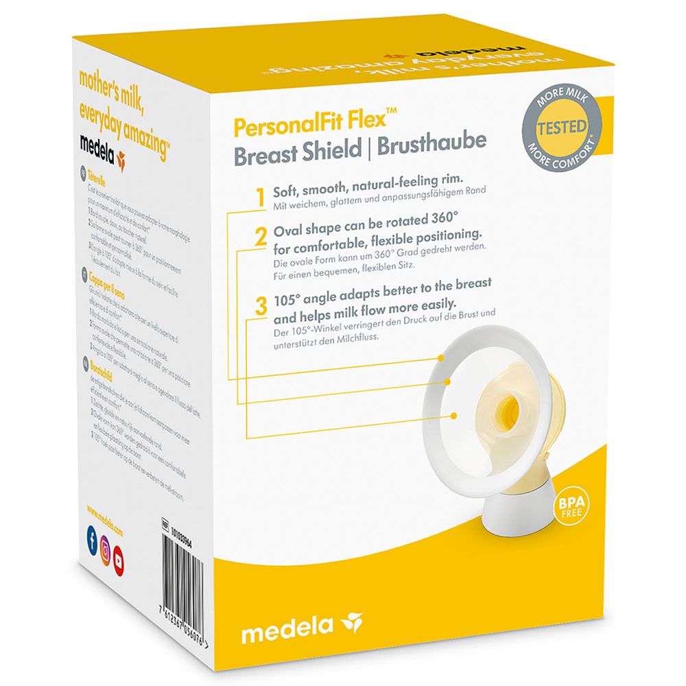 Medela - Breast Shields PersonalFit Flex Breastshields S - 21mm 2pcs