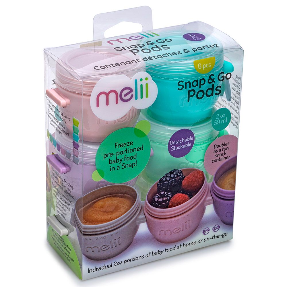 Melii - Snap & Go Pods - 2Oz - Set Of 6 