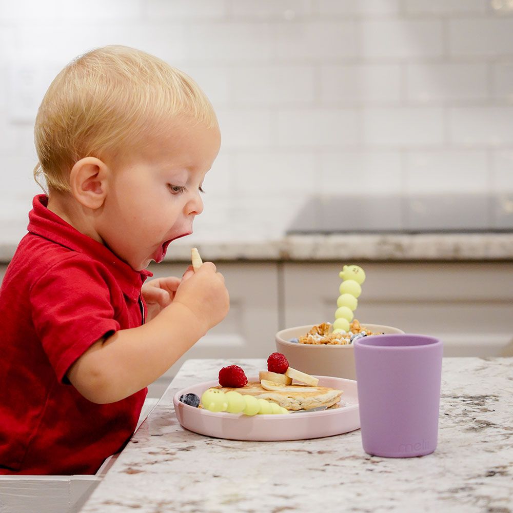 Melii - Silicone Caterpillar Spoon & Fork Set