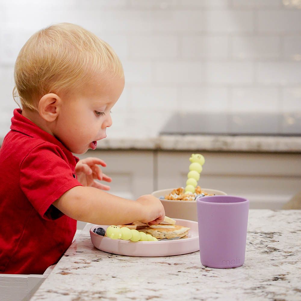 Melii - Silicone Caterpillar Spoon & Fork Set