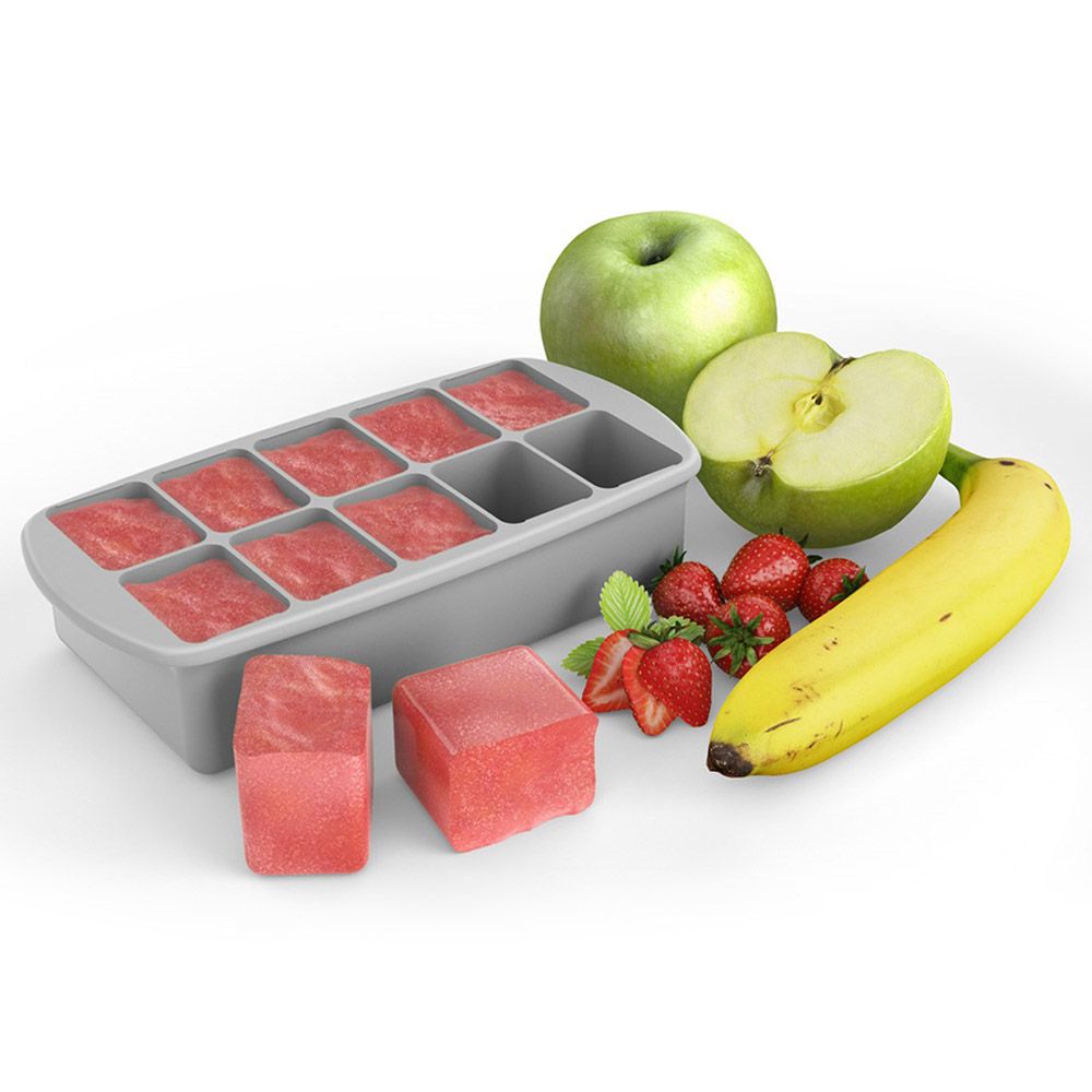 Melii - Silicone Baby Food Freezer Tray - 60ml - Grey