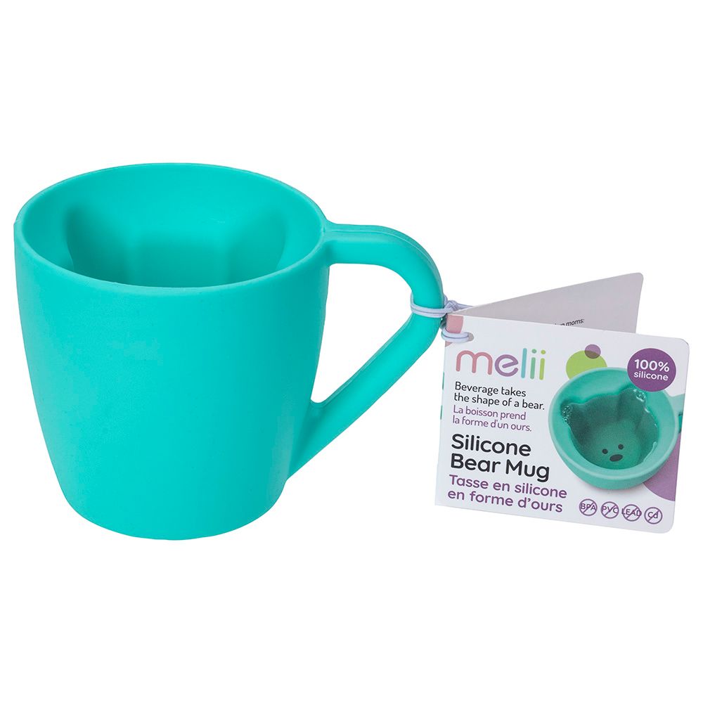 Melii - Silicone Mug Bear - Turquoise