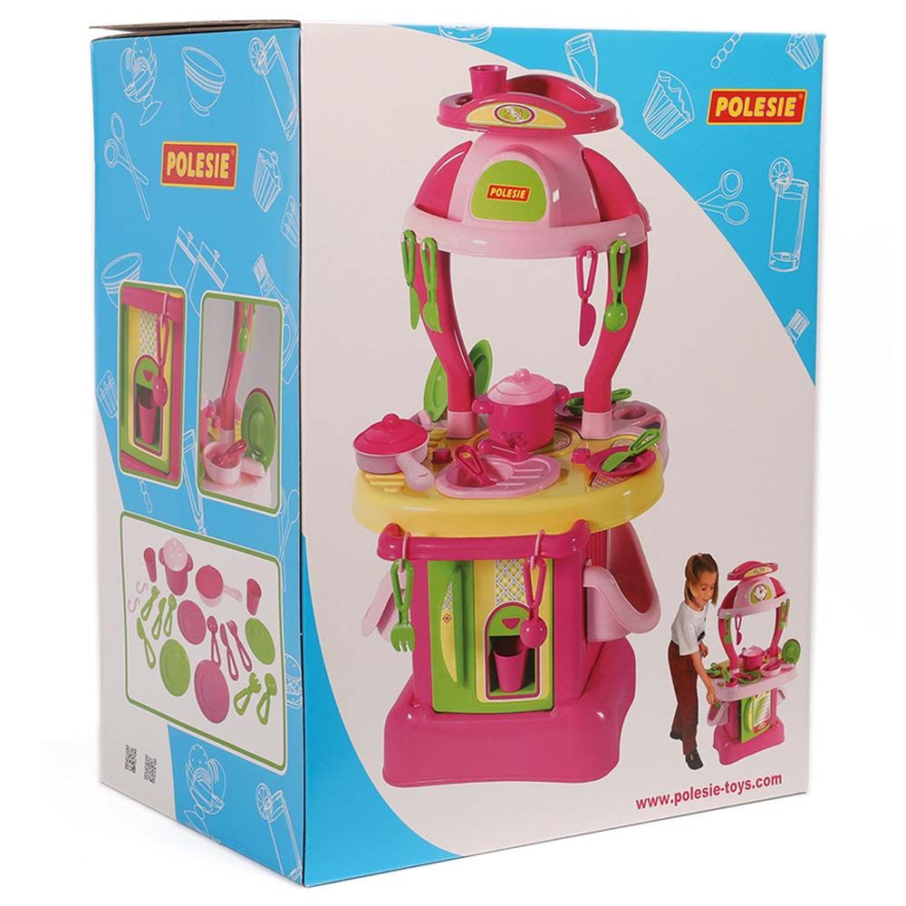 Polesie - Big Kitchen Playset - Pink