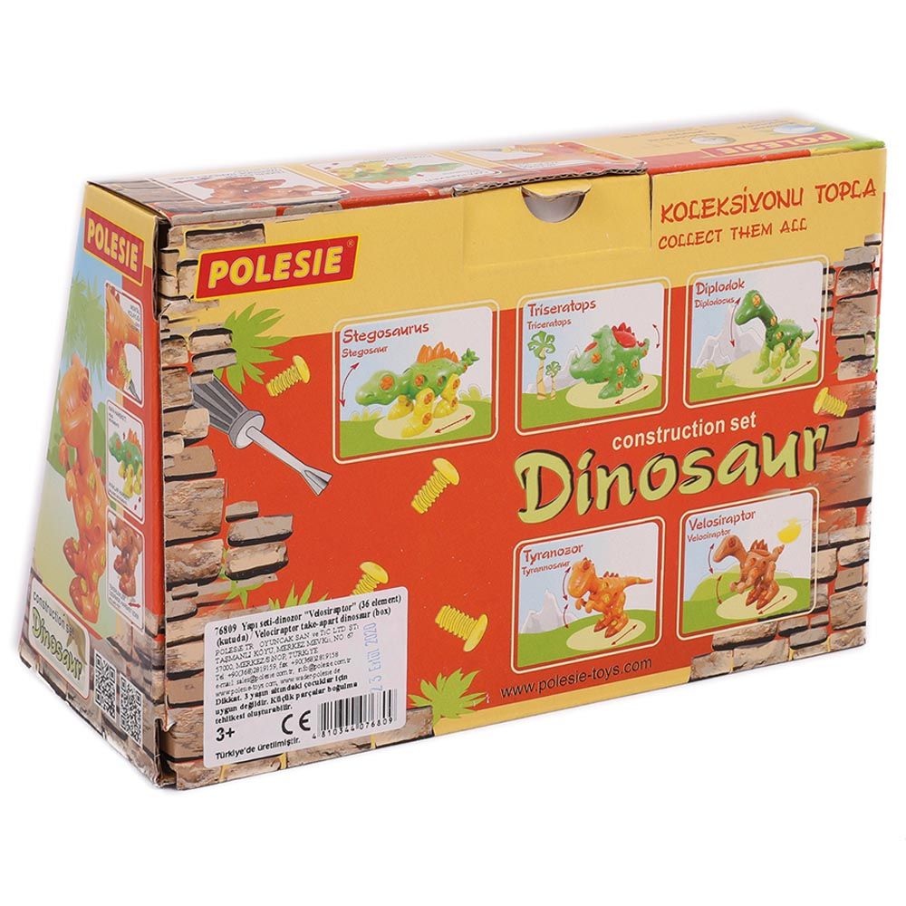 Polesie - Velociraptor Take-Apart Dinosaur Construction Set