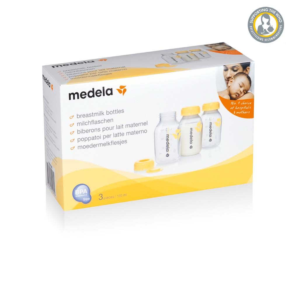 Medela - Breastmilk Feeding Storage Bottles - 150ml each - Pack of 3