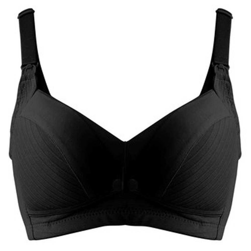 Okus - Comfy Cotton Maternity & Nursing Bra - Black