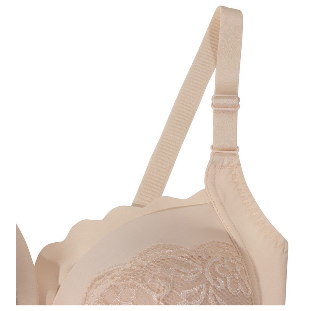 Okus - Elegant Seamless Maternity & Nursing Bra - Beige