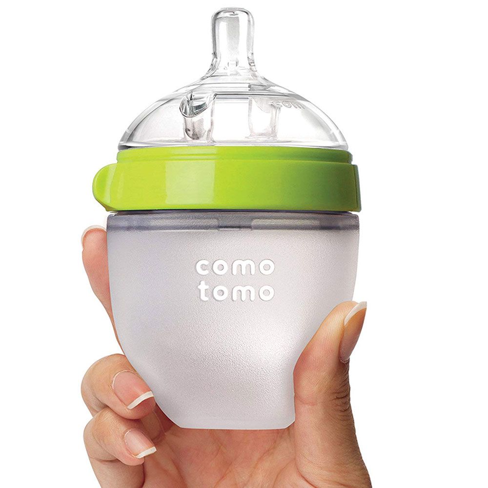 Comotomo - Natural Feel Baby Bottle 150ml - Green