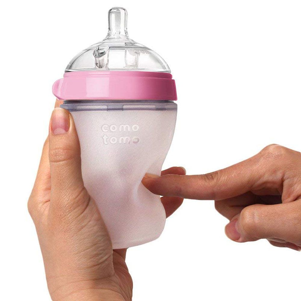 Comotomo - Natural Feel Baby Bottle 150ml - Pink