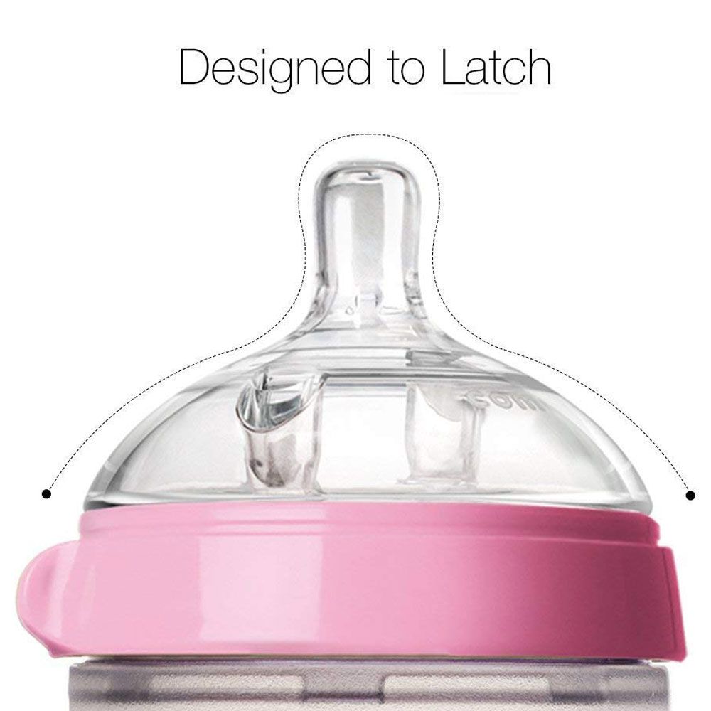 Comotomo - Natural Feel Baby Bottle 150ml - Pink