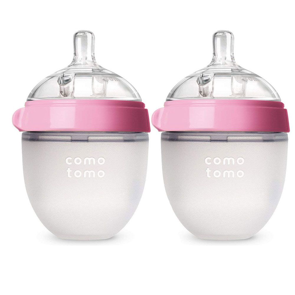 Comotomo - Natural Feel Baby Bottle - Pack of 2 - Pink