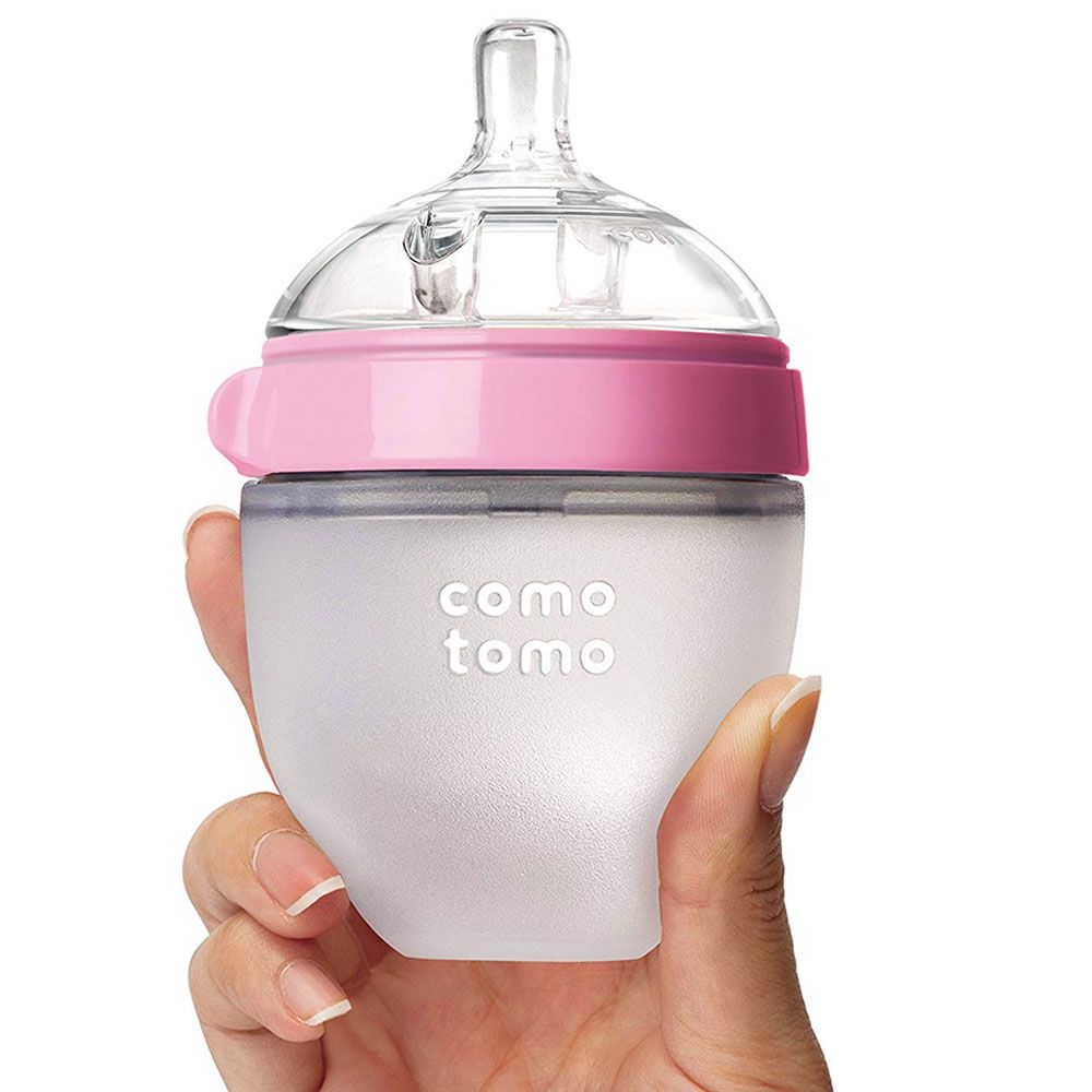 Comotomo - Natural Feel Baby Bottle - Pack of 2 - Pink