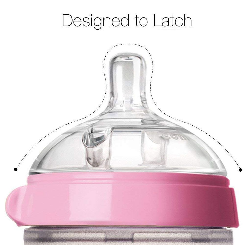 Comotomo - Natural Feel Baby Bottle - Pack of 2 - Pink