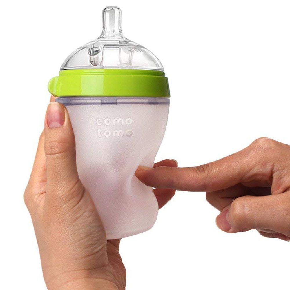 Comotomo - Natural Feel Baby Bottle - Green - 250ml