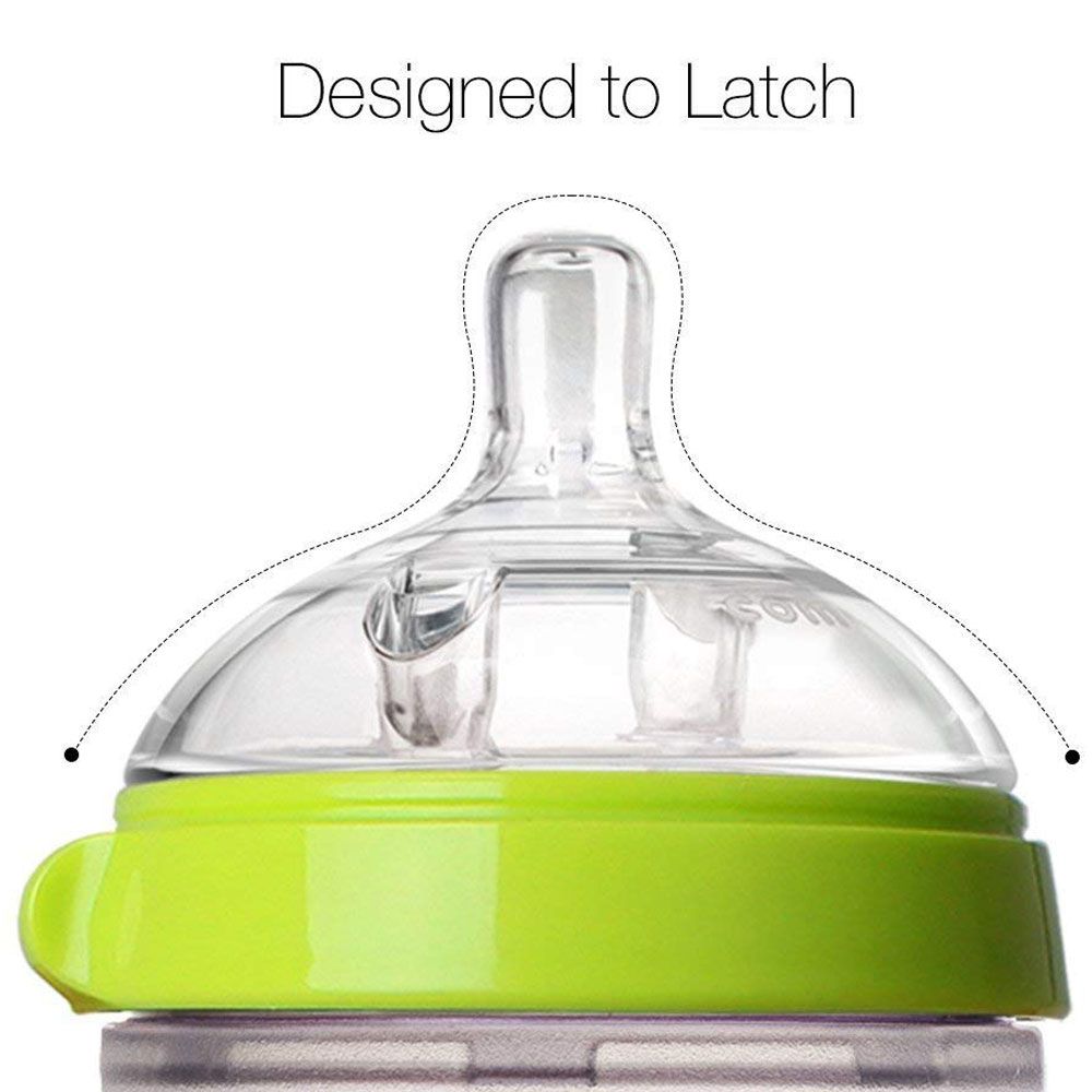 Comotomo - Natural Feel Baby Bottle - Green - 250ml