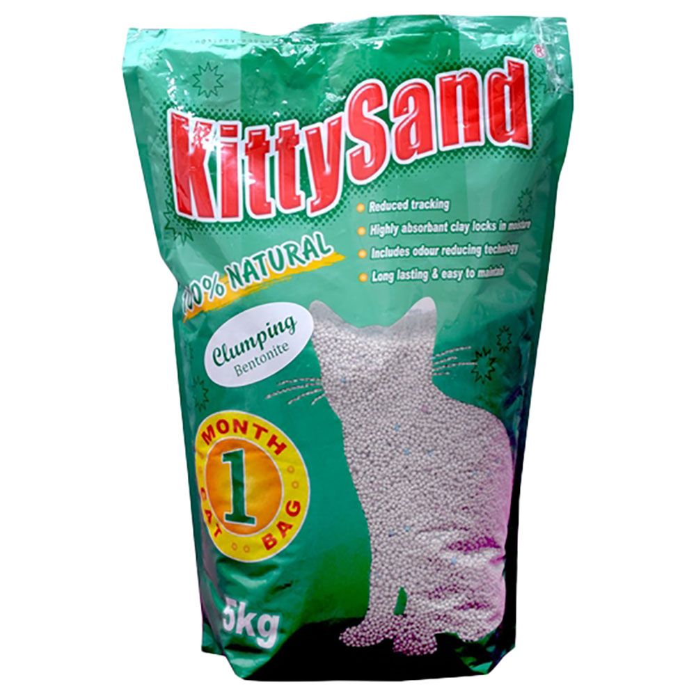 Kitty Sand Clumping Bentonite Cat Litter Round Shape 5 kg