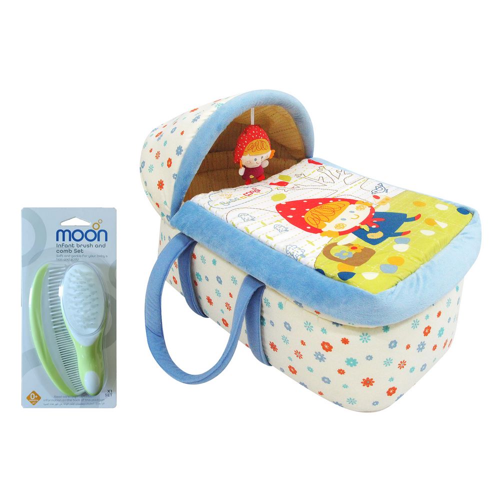 Moon - Moses Basket & Infant Brush Comb Set