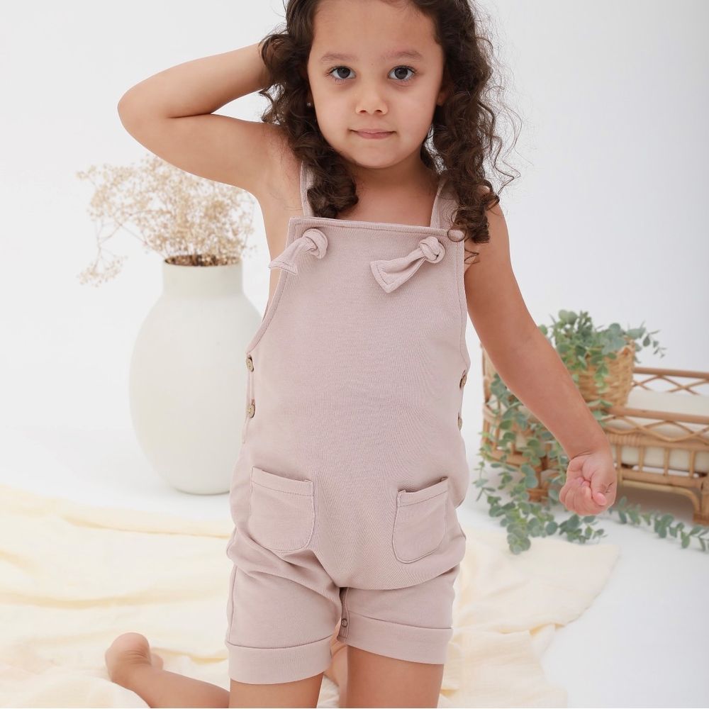 Mon.Amelissa - Terry Knot Jumpsuit - Taupe