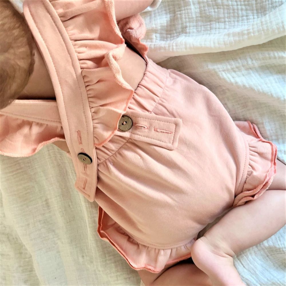 Mon.Amelissa - French Terry Evelyn Romper - Pink