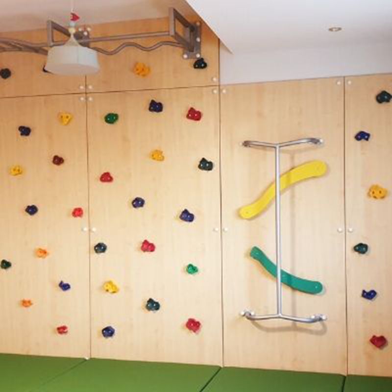 Moon Kids - Climbing Wall With Monkey Bars & Fireman Pole