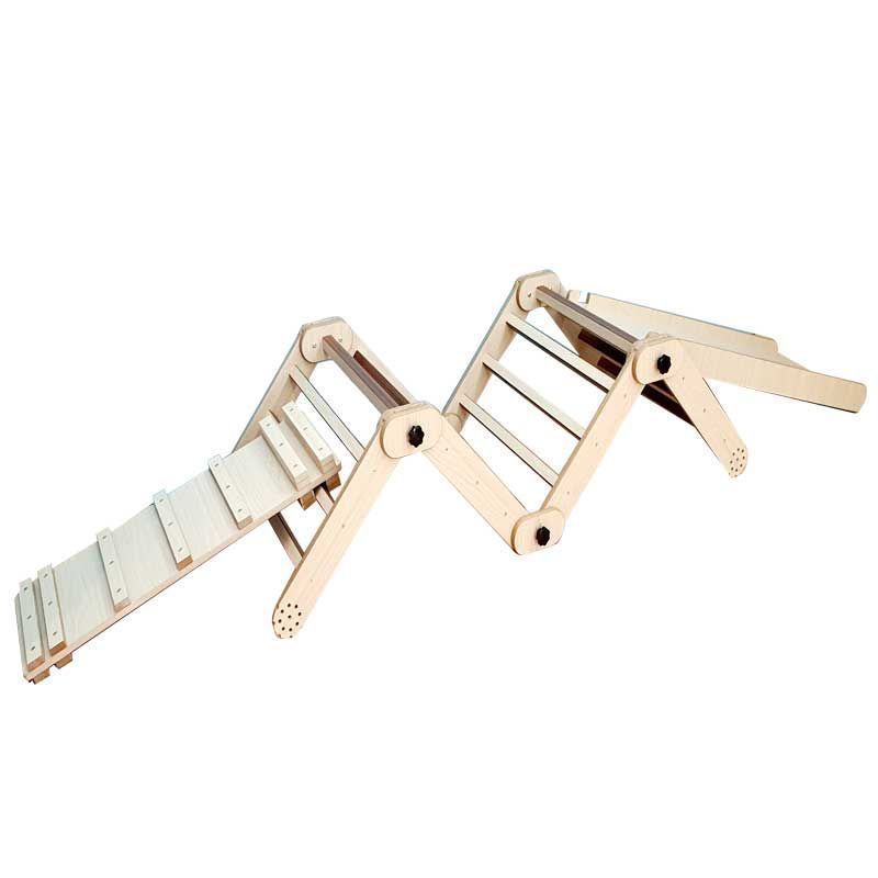 MK - Adjustable Pikler Triangle With Ramp & Slide Set