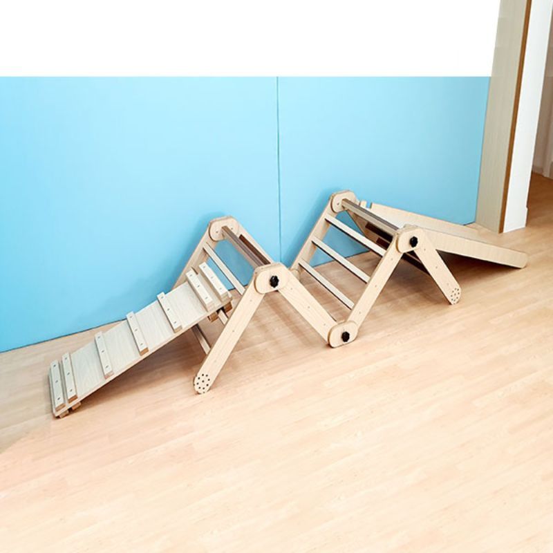 MK - Adjustable Pikler Triangle With Ramp & Slide Set