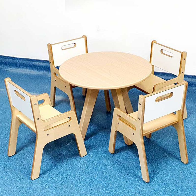 Moon Kids - Round Table & Chair Set - 1 Table & 4 Chairs