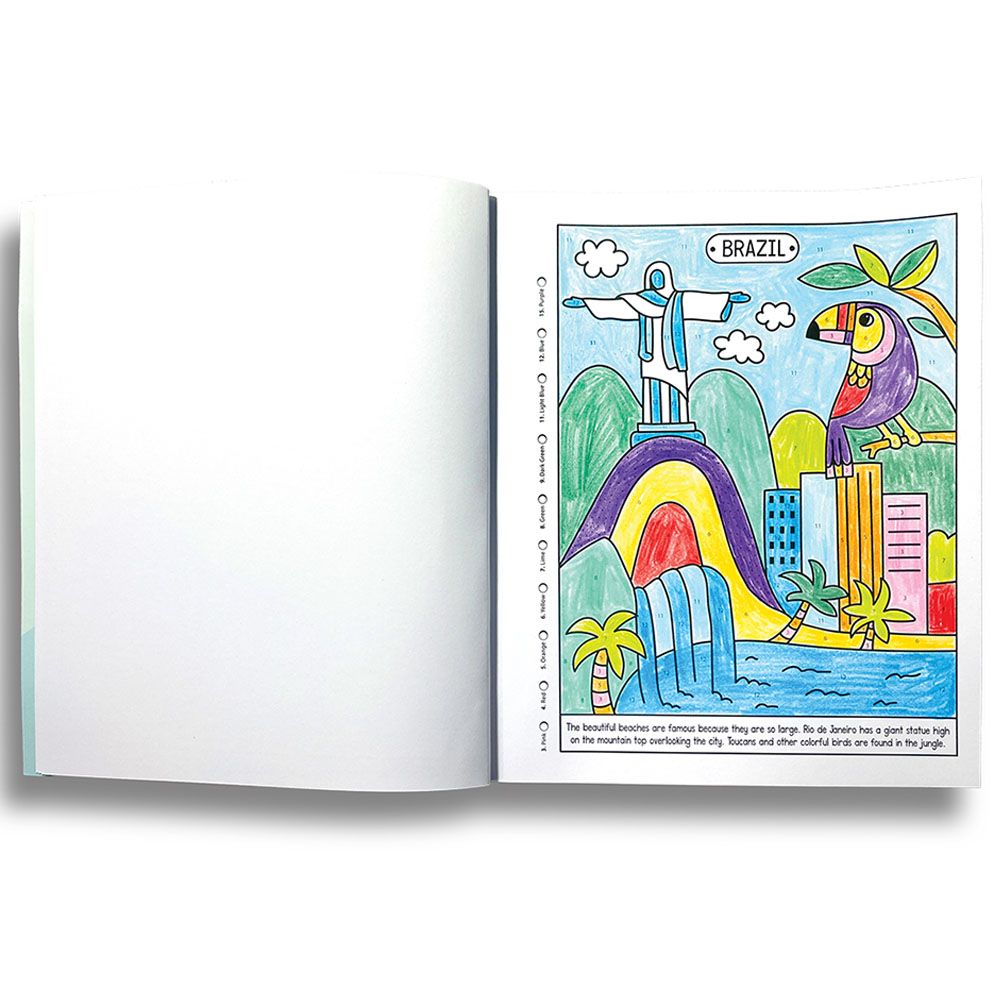 Ooly - Color By Numbers Colouring Book - Wonderful World