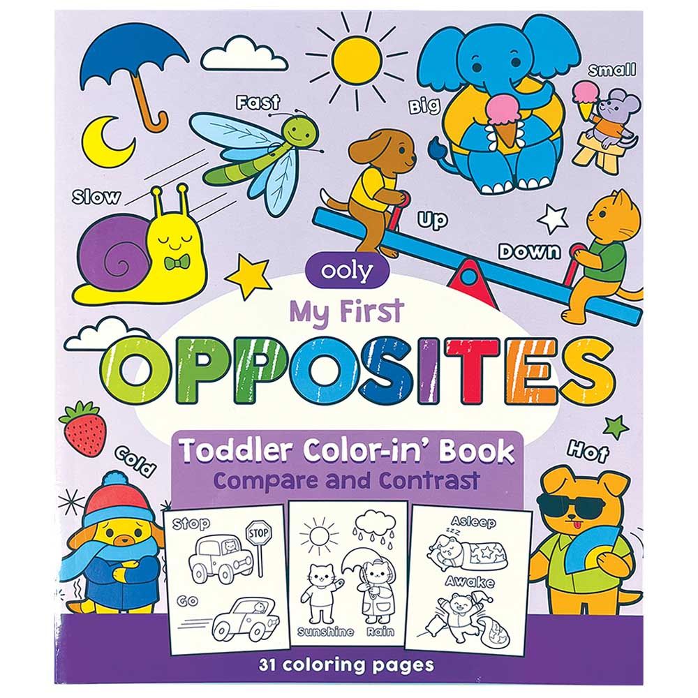 Ooly - Toddler Color-In' Book - Opposites