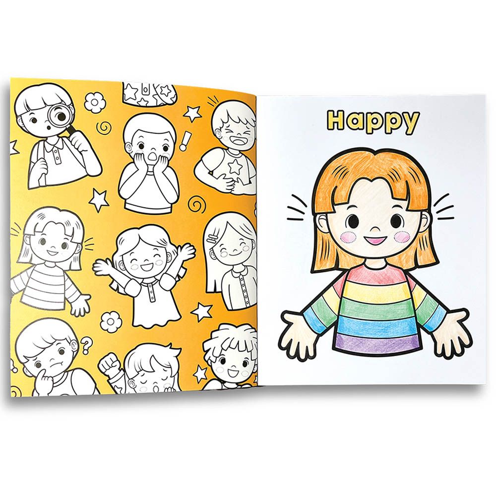 Ooly - Toddler Color-In' Book - Feelings