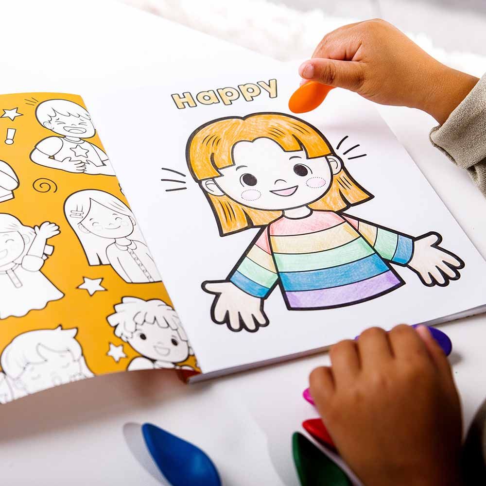 Ooly - Toddler Color-In' Book - Feelings