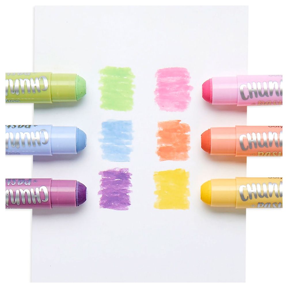 Ooly - Chunkies Paint Sticks - Set Of 6 - Pastels