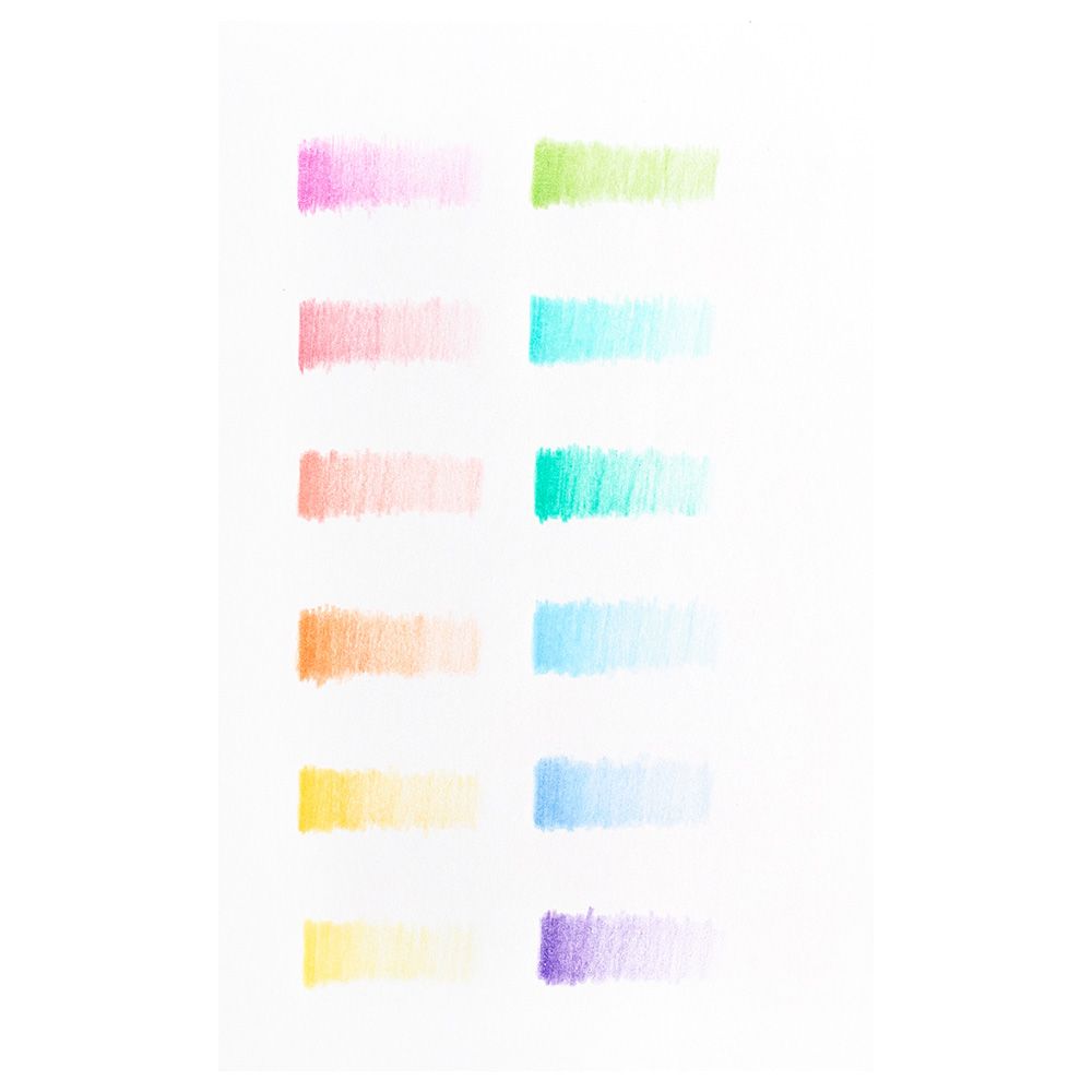 Ooly - Pastel Hues Coloured Pencils - Set Of 12 