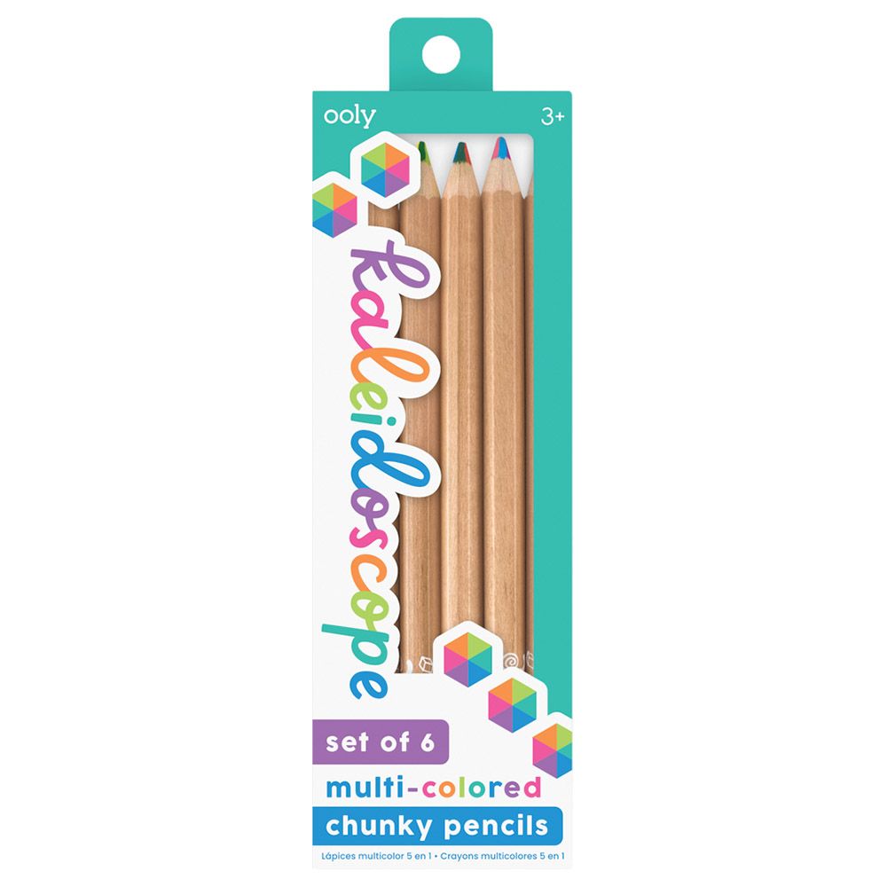 Ooly - Kaleidoscope Multi Coloured Pencils - Set Of 6