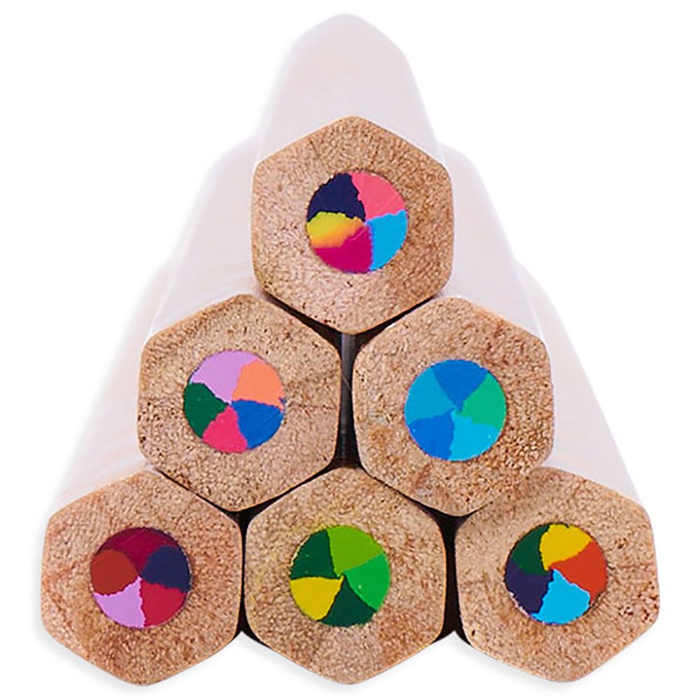 Ooly - Kaleidoscope Multi Coloured Pencils - Set Of 6